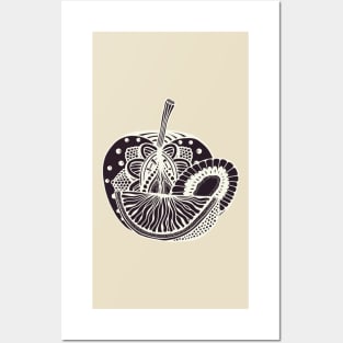 Fruits with Abstract Pattern Posters and Art